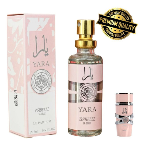 Perfume Isabelle La Belle Yara 15ml Le Parfum Super Arabe - Pefume De Bolsa Feminino Alta Fixação Presente Dia Das Mães
