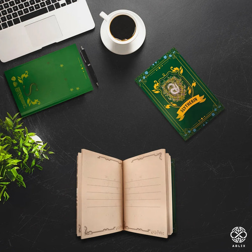 Libreta Harry Potter Pasta Dura 11x17cm Roja Verde