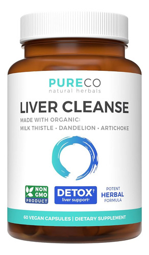 Pure Co Organic Liver Cleanse & Detox (vegan) Organic: Extra