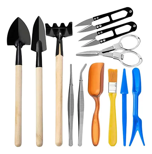 12 Piezas De Herramientas De Trasplante Manual, Herramientas