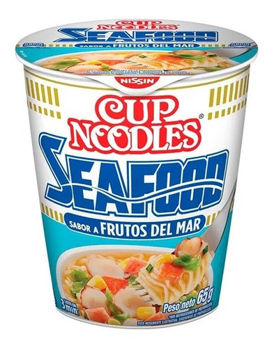 Nissin Cup Noodles Frutos Del Mar X68g Instantanea