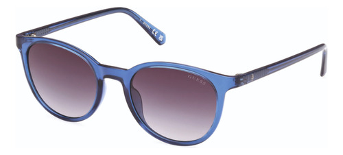 Lentes De Sol Azul Transparente Degradé Guess Gu0011890b