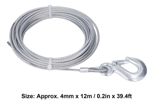 Cabrestante Cable De Acero Inoxidable Cuerda De Alambre 4mmx