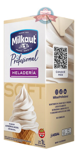 Mezcla P/heladeria Soft Americana X1l Milkaut