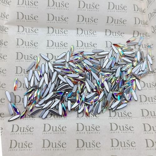 Cristales Duse, Raindrop 10x2.8mm Swarovski Para Uñas 20pz Raindrop Flat 10x2.8mm