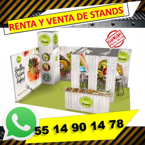 Stand Armable Plegable Renta Venta Para Expo 3x3 Counter Pop