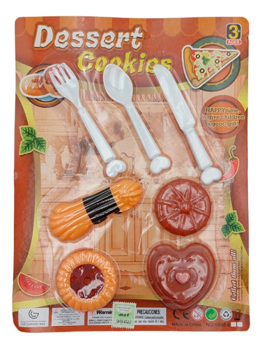 Set De Cocina Infantil En Blister Juguete Niños Postre