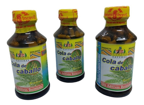 Cola De Caballo Cápsulas  500mg (pack De 3 Frascos )