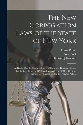 Libro The New Corporation Laws Of The State Of New York: ...