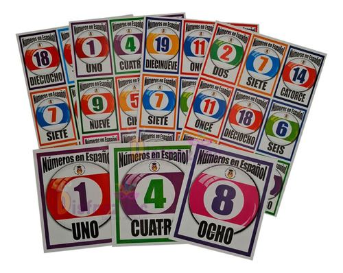 Juego Lotería Números Juego Didáctico