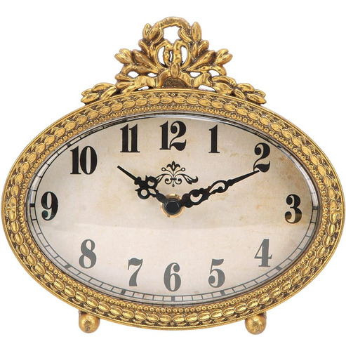 Nikky Home Reloj De Mesa Vintage, Reloj De Escritorio Silenc