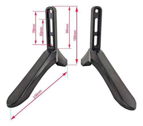 2 Piezas De Soporte De Mesa Para Tv, Base De Patas Para Tv,