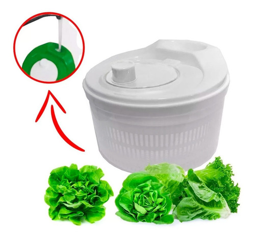 Imagen 2 de 8 de Centrifugador Escurridor De Verduras Vegetales Silmar
