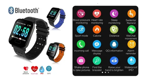 Reloj smartwatch a6 best sale