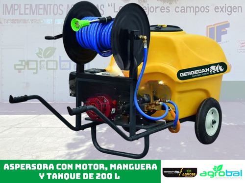 Aspersora Portatil De Motor Y Manguera 200 L Gergedan Agrose