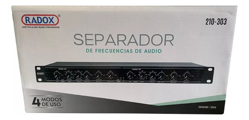 Crossover Compresor Separador De Frecuencias Radox 4 Vias 