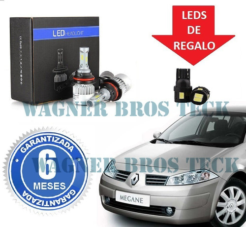 Kit Led Cree H7 H1 O 9006 Renault Megane 2 16000lms No Xenon