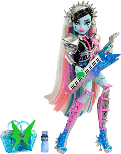 Muñeca Monster High Amped Up Frankie Stein Rockstar