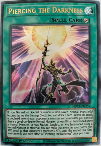 Yugioh! Piercing The Darkness Mp21-en257 1st Edition