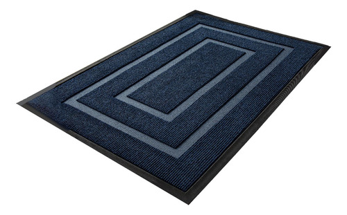 Alfombra De Bienvenida Para Puerta Delantera, 45cmx75cm Azul