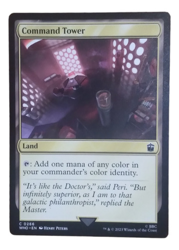 Command Tower Dr Who Mtg Magic 