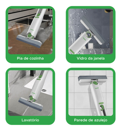 Rodinho Portátil Mini Mop Esfregão De Limpeza Multiúso