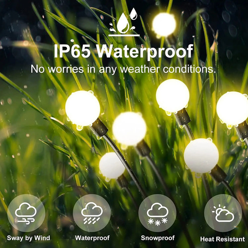 Luces Led Artificiales En Forma De Luciérnaga, 4 Piezas