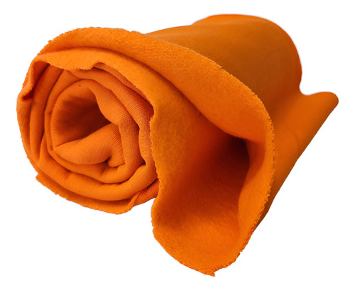 Tela Frisa Común X Metro Naranja Liso