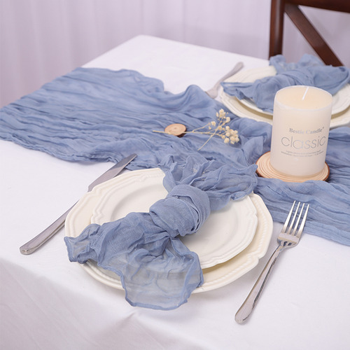 Mantel Table Runner, Tela Para Queso, Gasa, Crepé