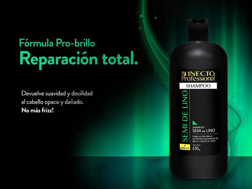 Shampoo Inecto Professional Semi De Lino X 650ml