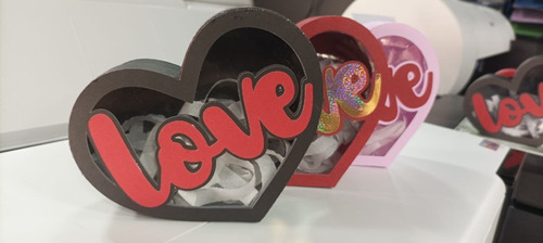 Caja Corazón Para El Día Del Amor 2 Unidades