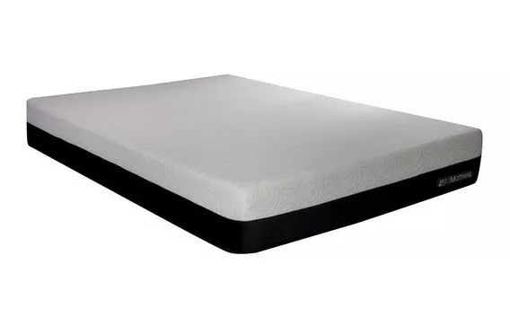 Colchón 2 plazas de espuma King Koil Express Comfort G24 blanco y negro - 140cm x 190cm x 24cm