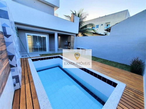 Imagem 1 de 17 de Casa Duplex 4 Quartos Com Piscina/ Quintal E Churrasqueira, Ouro Verde/ Rio Das Ostras! - Ca1085