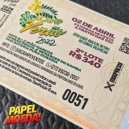 Imagem 1 de 6 de Ingresso Impressão Colorida Simples . 500 Unids