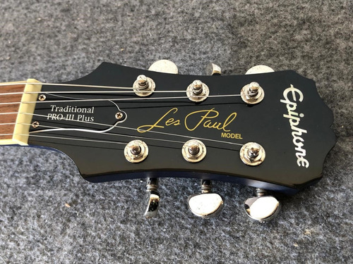 Guitarra Epiphone Les Paul Traditional Pro Plus 3 Con Case Diestro Ocean Blue Pau Ferro (Usado)