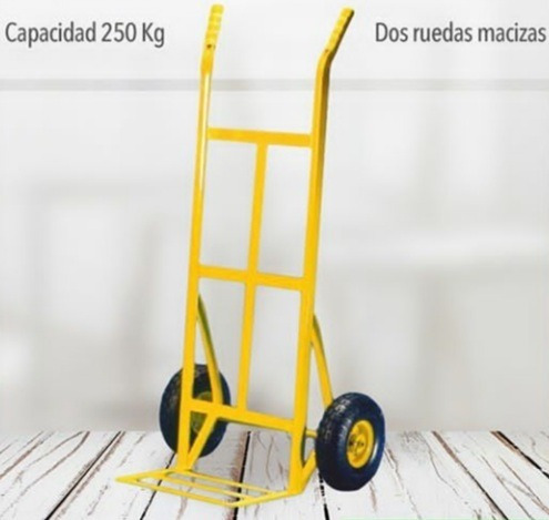 Carretilla De Hierro 250 Kg Ruedas Macizas 10