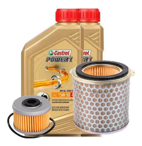 Kit Service Honda Xre 300 Filtro De Aire De Aceite + 15w50