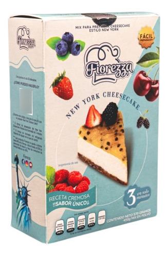 Mix Para Preparar Cheesecake Fiorezza, New York 450gr 3 Pack