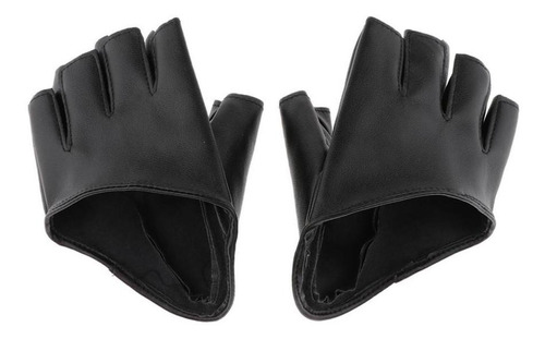 Guantes Sin Dedos Para Conducir Pole Dance Show Negro