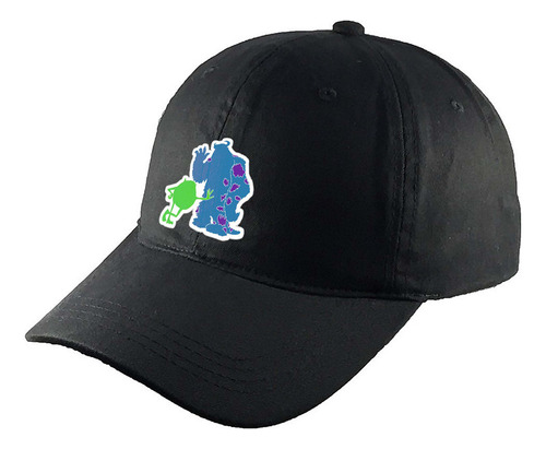 Gorra Clasica Algodón Negra Monstruos R14