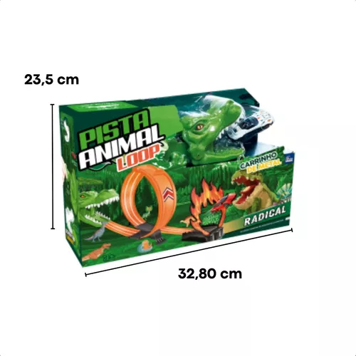 Pista com Carrinho Dinossauro 1 Looping - Toyng 43372 - UPA STORE