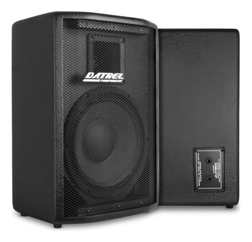 Caixa De Som Datrel C/ Amplificador 400w + Cabos P10 5m Cor Preto 110v/220v
