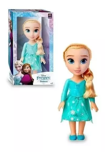 Boneca Elsa Princesa Clássica Frozen Disney Brinquedo Menina