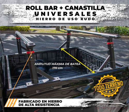 Barras Roll Bar Y Canstilla Portaequipaje Pick Up Para Batea