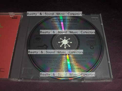 New Kids On The Block Merry Merry Christmas Cd Usa Cbs 1989 (Usado)