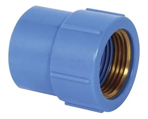 Luva Azul Soldável C/ Bucha De Latão 25mm X 1/2 - 20pç Krona