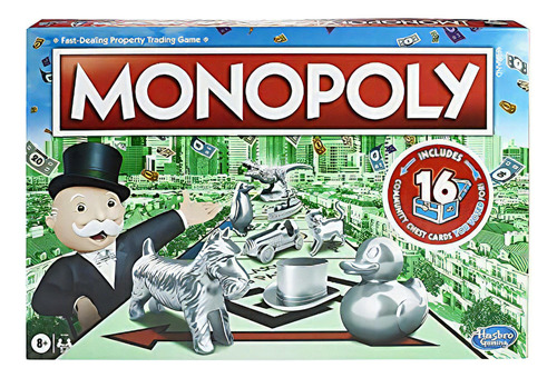 Juego de mesa familiar Monopoly Games 2 (6 jugadores)