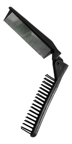 Peine De Pelo Plegable Giratorio De Doble Cabeza Mini Peine