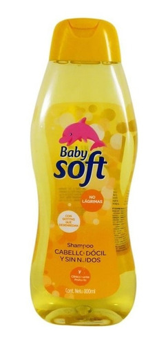 Shampoo Baby Soft Babysoft Cabello Docil Amarillo X 800 Ml