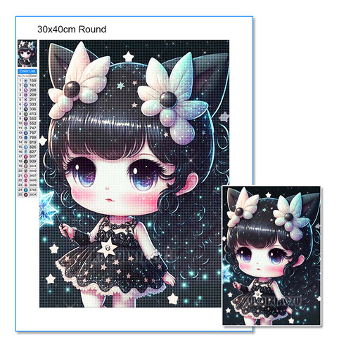 5 Desenhos Animados Com Pintura De Diamante Cross Set Star